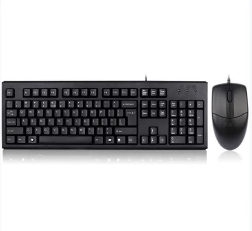 双飞燕 KK-5520N 有线键盘鼠标套装台式机电脑笔记本外接键鼠防水办公 双USB接口