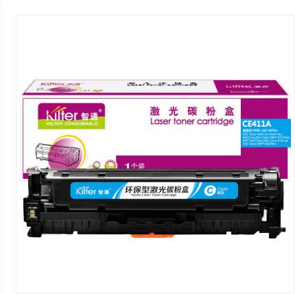智通 CE411A 硒鼓 带芯片 青色 2600页(A4,5%)适用惠普HP M375 M375nw M351a M475 M475dn M475dn M475dw
