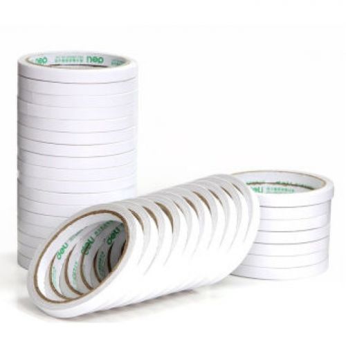 得力（deli）30400 棉纸双面胶带9mm*10y（9.1米）