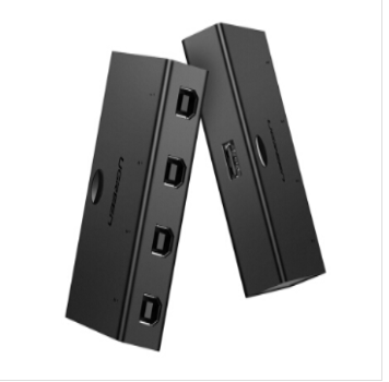 绿联 30346 四进一出 USB打印机共享器 黑色（单位：个）