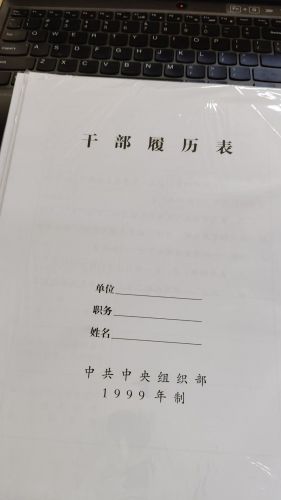 干部履历表